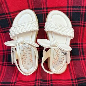 Blowfish Girls Cream Braided Sandals Size 9